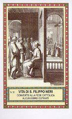 93-40 S. San FILIPPO NERI CONVERTE ALLA FEDE CATTOLICA EBREI OSTINATI A VALLICELLA
